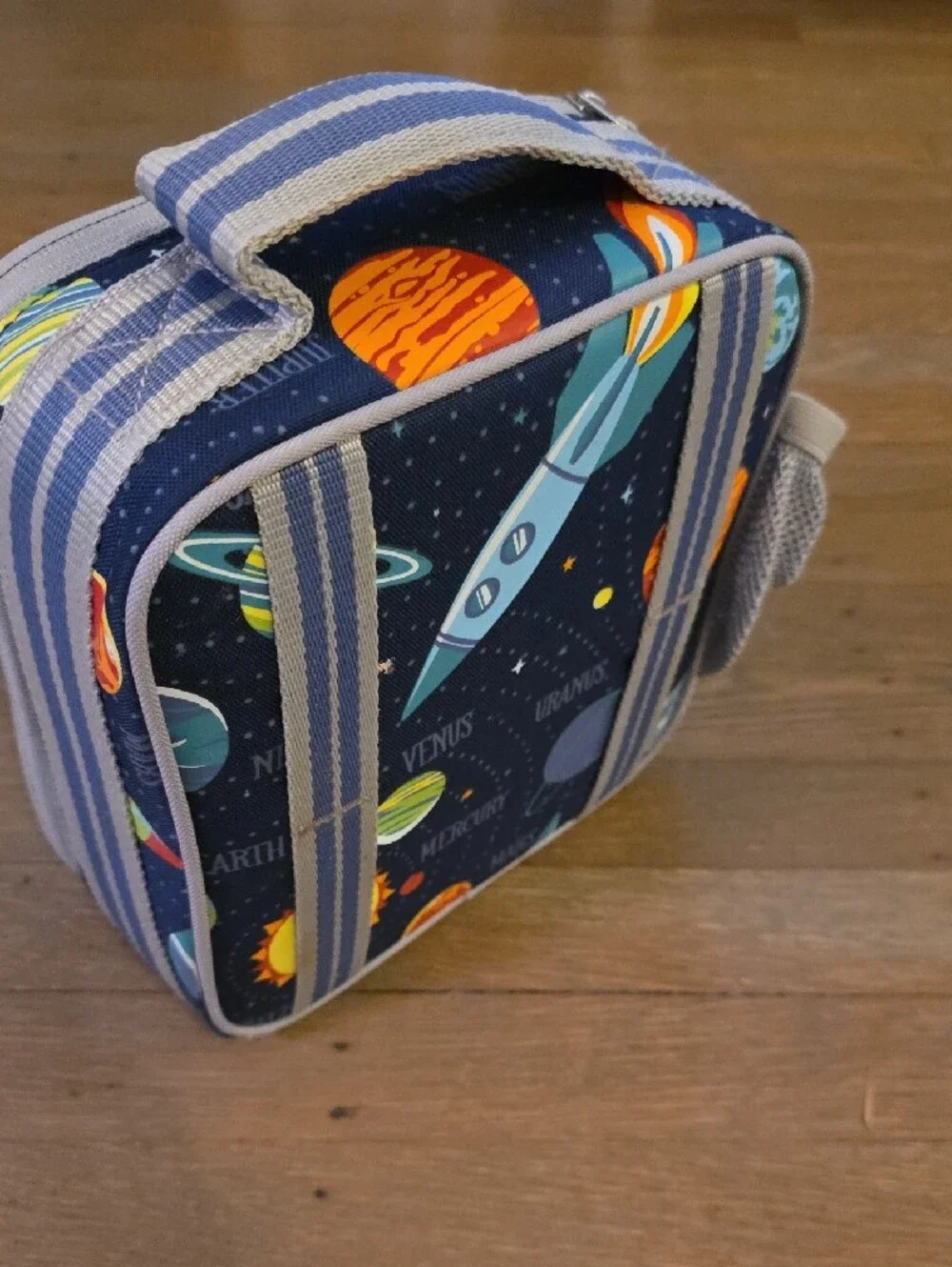 Pottery Barn Kids Mackenzie Solar System Lunch Bag - Navy